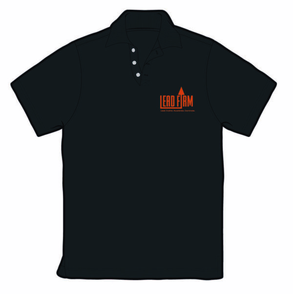 Dry Fit LEAD Firm Polo - Black